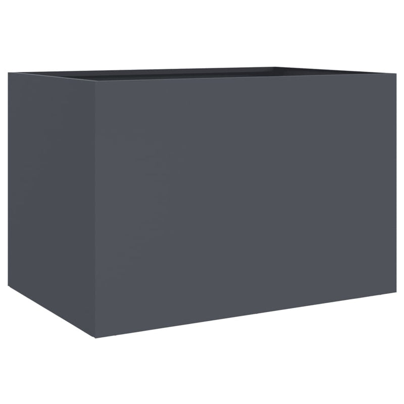 Planter Anthracite 62x47x46 cm Cold-rolled Steel