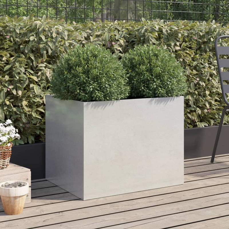 Planter Silver 62x47x46 cm Stainless Steel