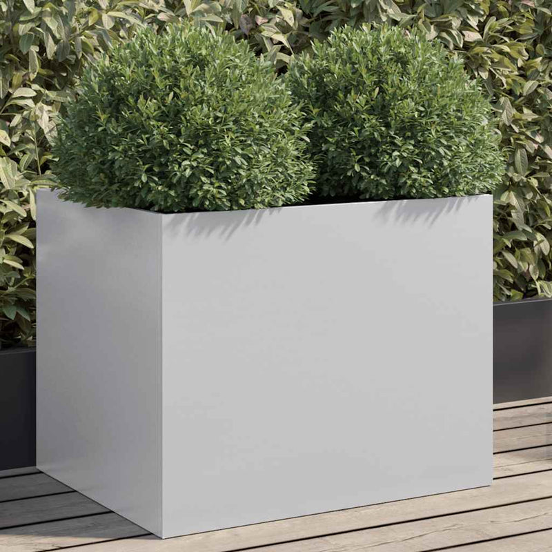 vidaXL Planter Silver 62x47x46 cm Galvanised Steel