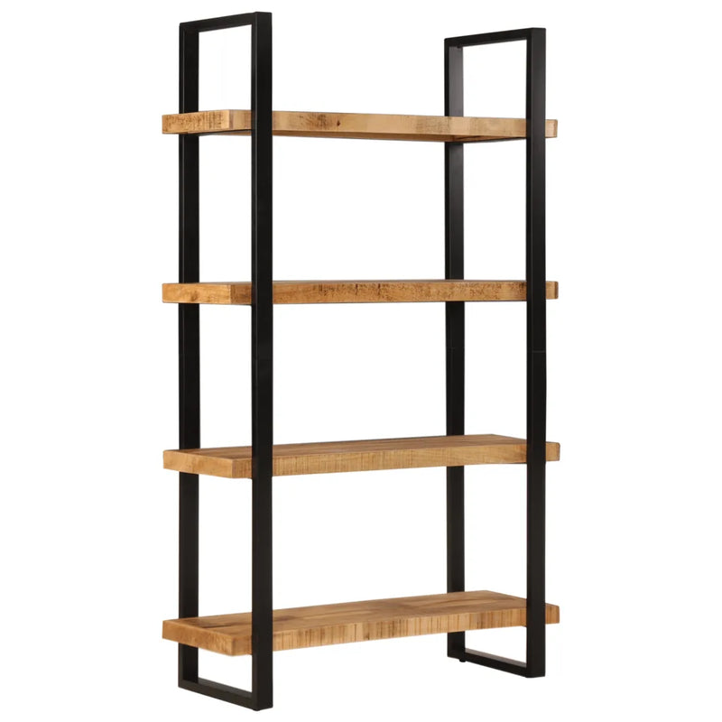 Bookcase 4-Tier 110x40x180 cm Solid Wood Mango and Iron