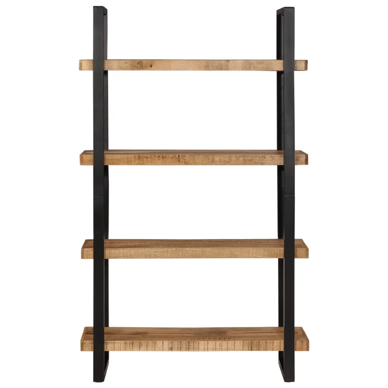 Bookcase 4-Tier 110x40x180 cm Solid Wood Mango and Iron