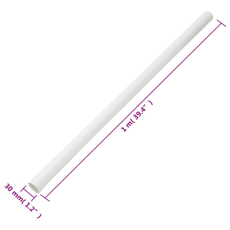 vidaXL Cable Trunkings Ø30 mm 10 m PVC