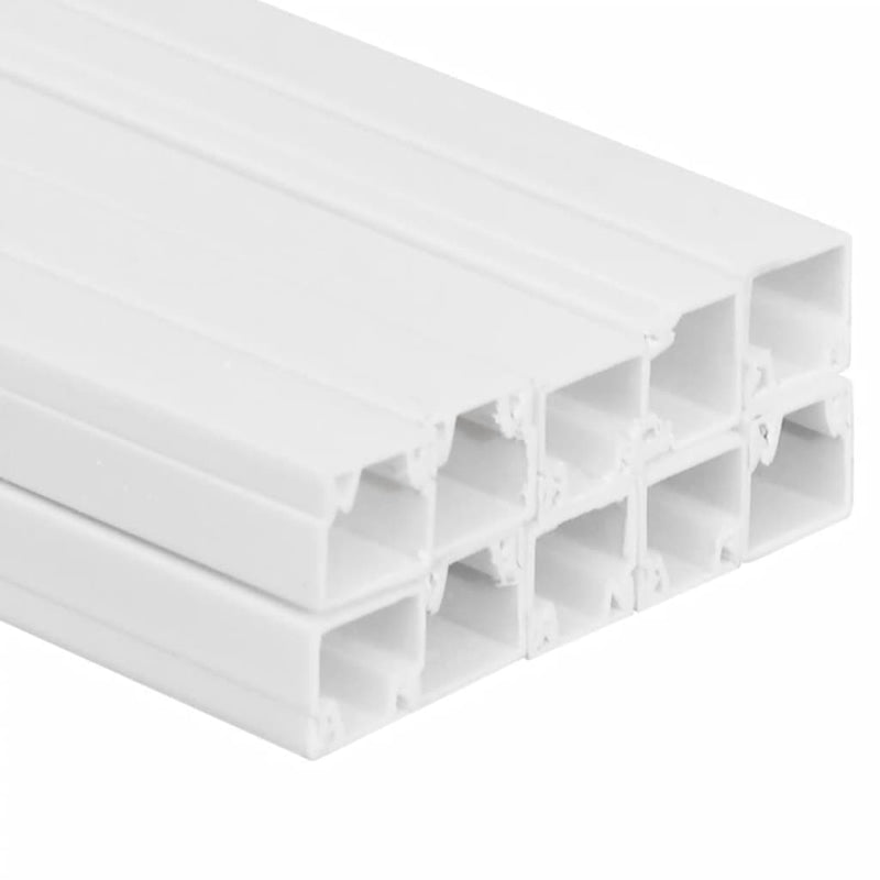 vidaXL Cable Trunking 30x15 mm 10 m PVC