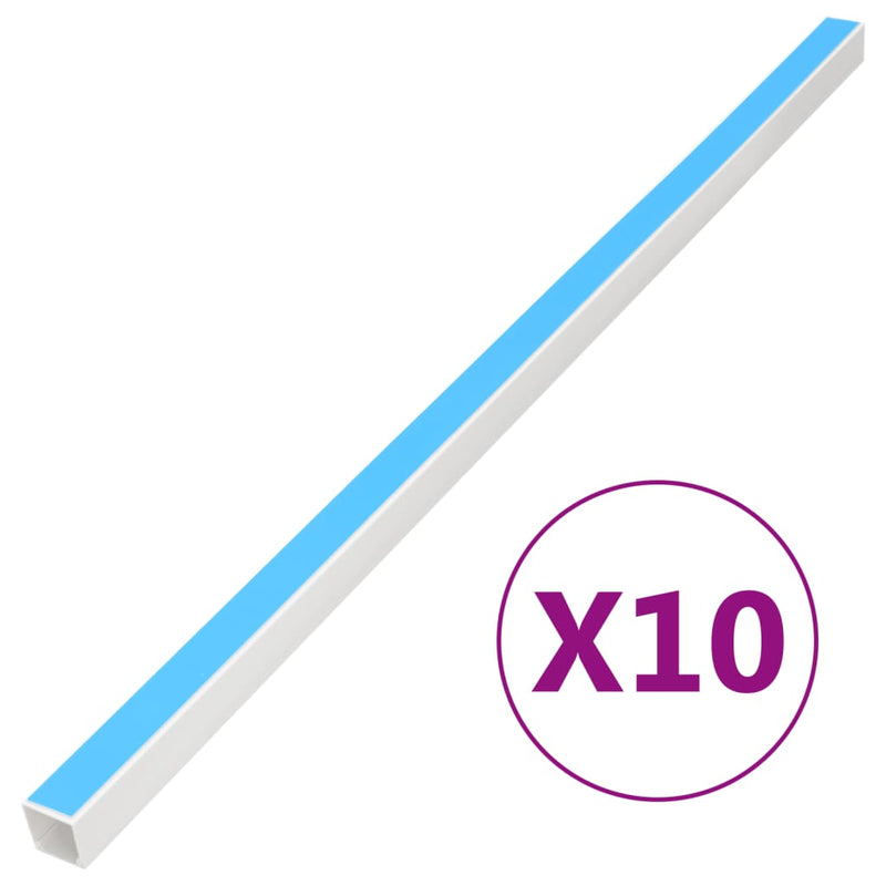 vidaXL Cable Trunking Self-Adhesive 30x20 mm 10 m PVC