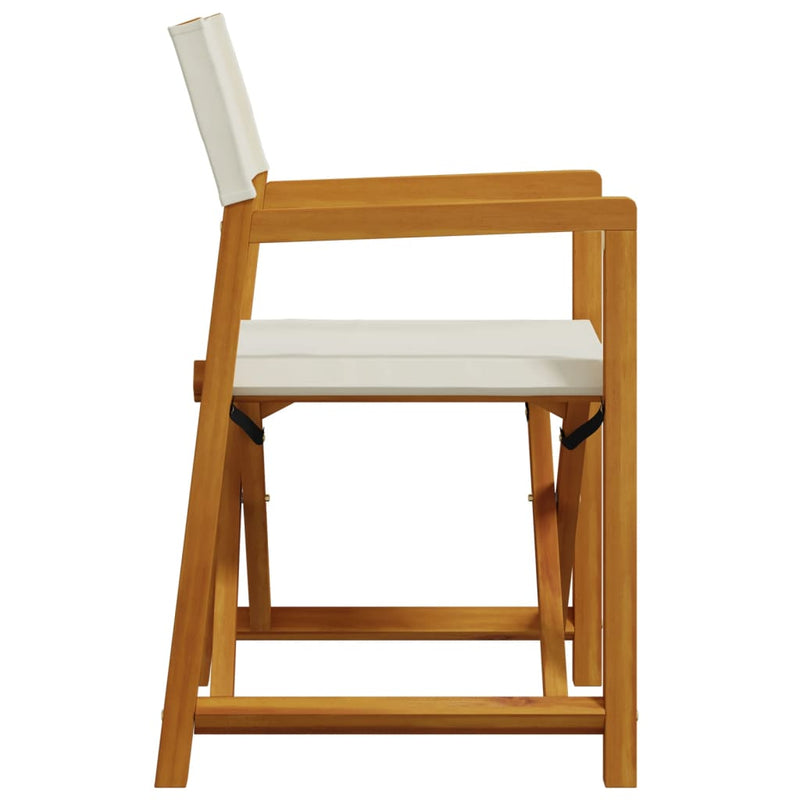 vidaXL 8 pcs Folding Garden Chairs Cream White Fabric