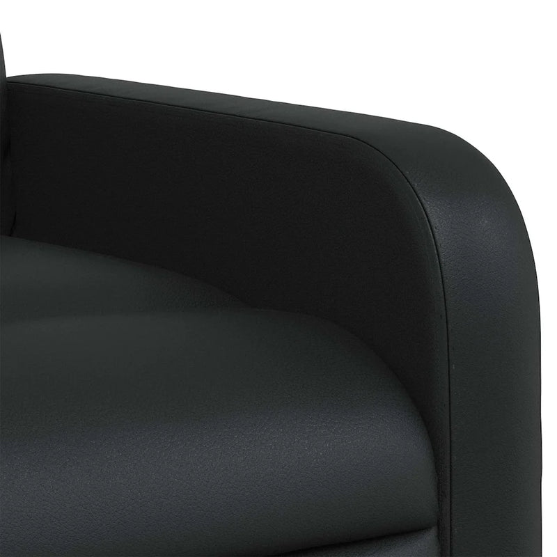 Massage Recliner Chair Black Faux Leather