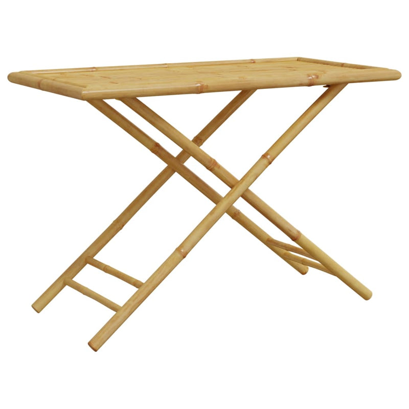 vidaXL Folding Garden Table 110x55x75 cm Bamboo