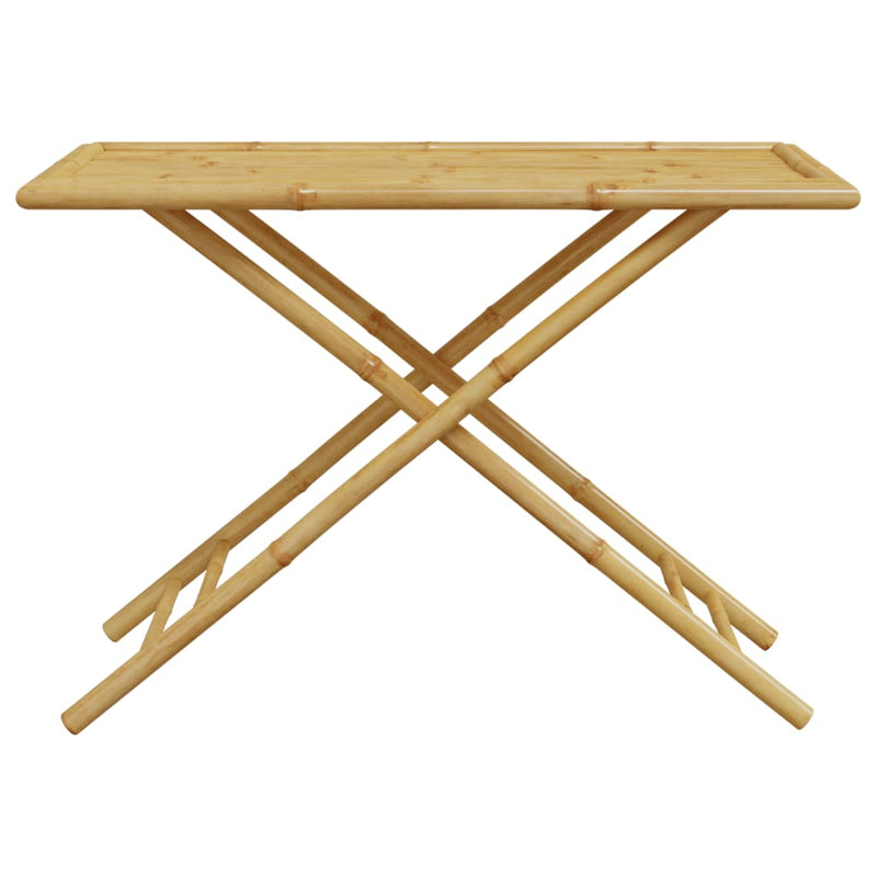 vidaXL Folding Garden Table 110x55x75 cm Bamboo