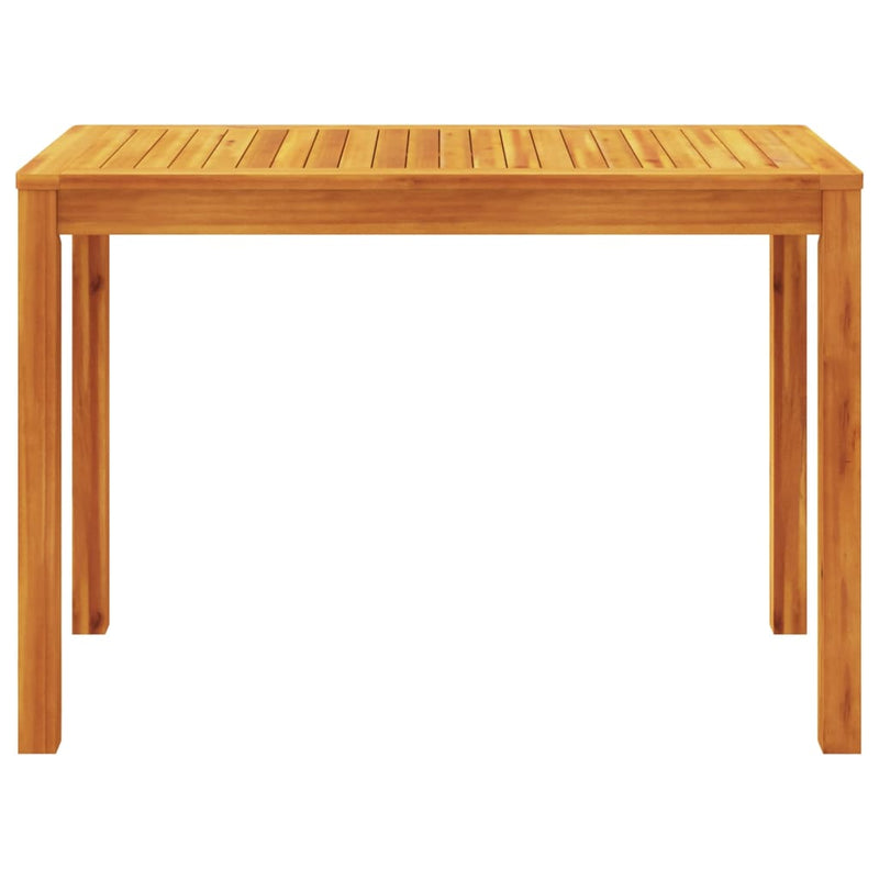 Garden Dining Table 110x55x75 cm Solid Wood Acacia