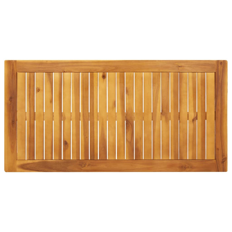 vidaXL Garden Dining Table 110x55x75 cm Solid Wood Acacia