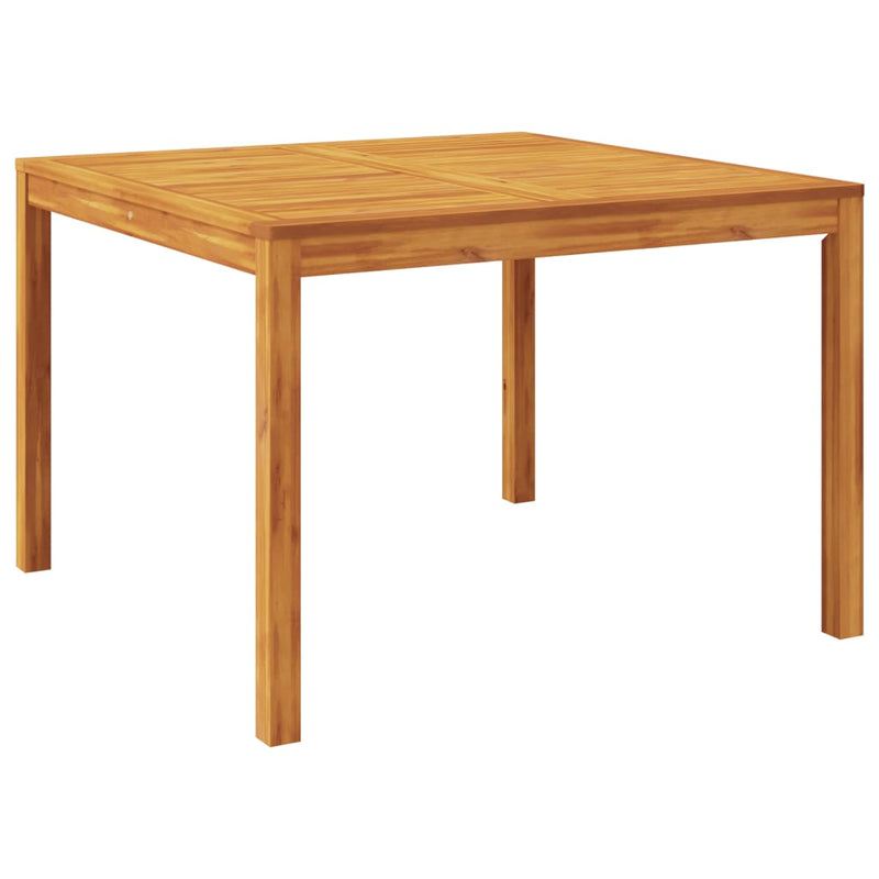 vidaXL Garden Dining Table 110x110x75 cm Solid Wood Acacia