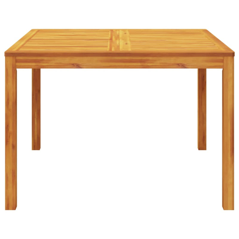 vidaXL Garden Dining Table 110x110x75 cm Solid Wood Acacia