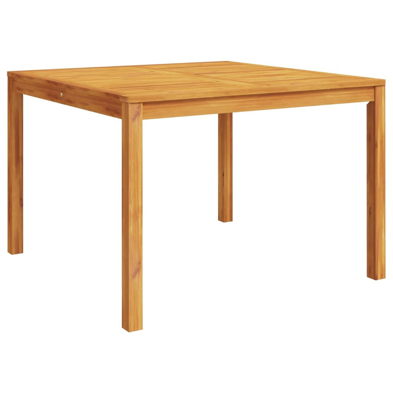 vidaXL Garden Dining Table 110x110x75 cm Solid Wood Acacia