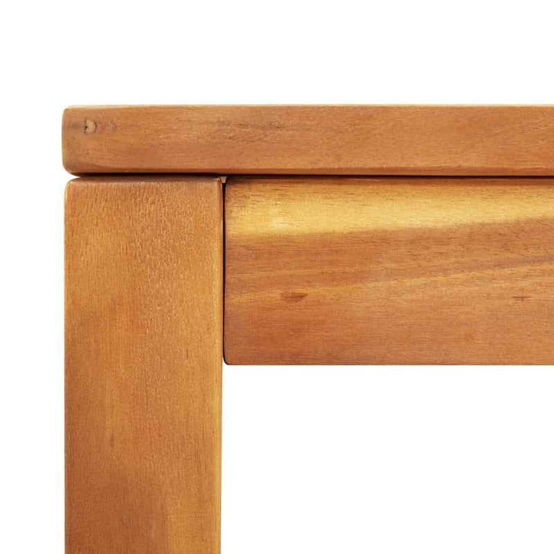 vidaXL Garden Dining Table 110x110x75 cm Solid Wood Acacia