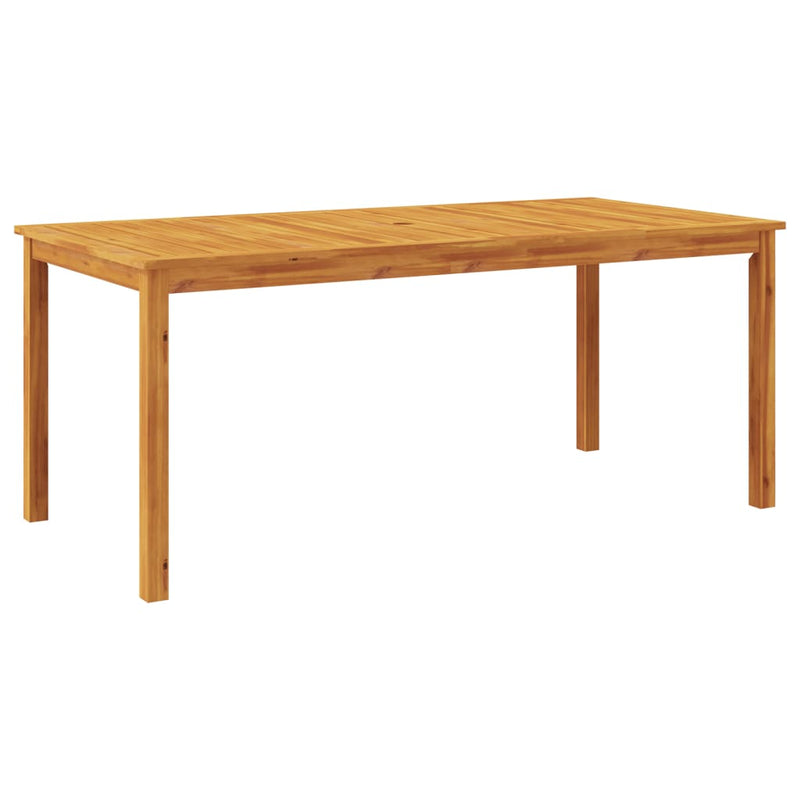 vidaXL Garden Dining Table 180x90x75 cm Solid Wood Acacia