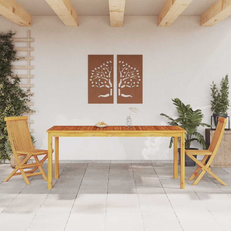 vidaXL Garden Dining Table 180x90x75 cm Solid Wood Acacia