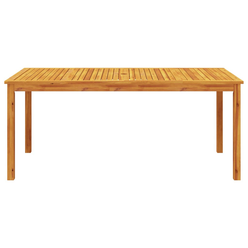 vidaXL Garden Dining Table 180x90x75 cm Solid Wood Acacia