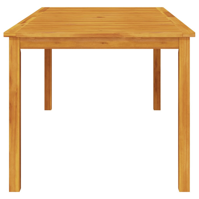vidaXL Garden Dining Table 180x90x75 cm Solid Wood Acacia