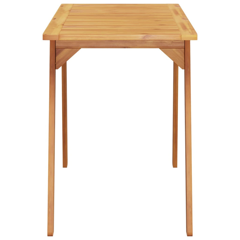 vidaXL Garden Dining Table 110x56x75 cm Solid Wood Acacia