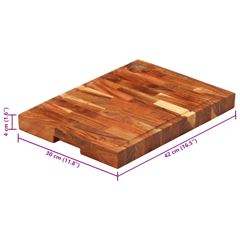 Chopping Board 42x30x4 cm Solid Wood Acacia