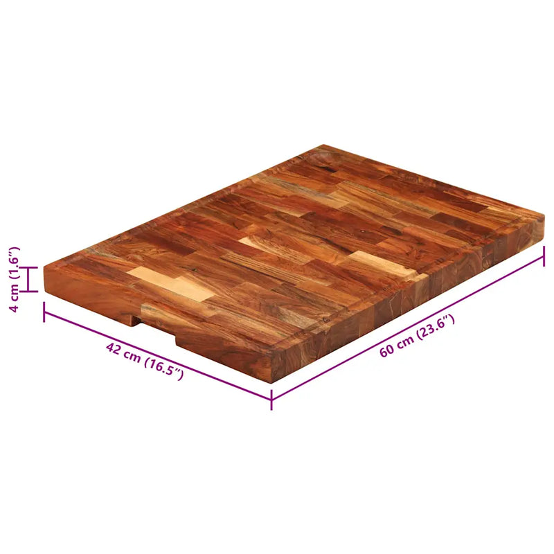Chopping Board 60x42x4 cm Solid Wood Acacia