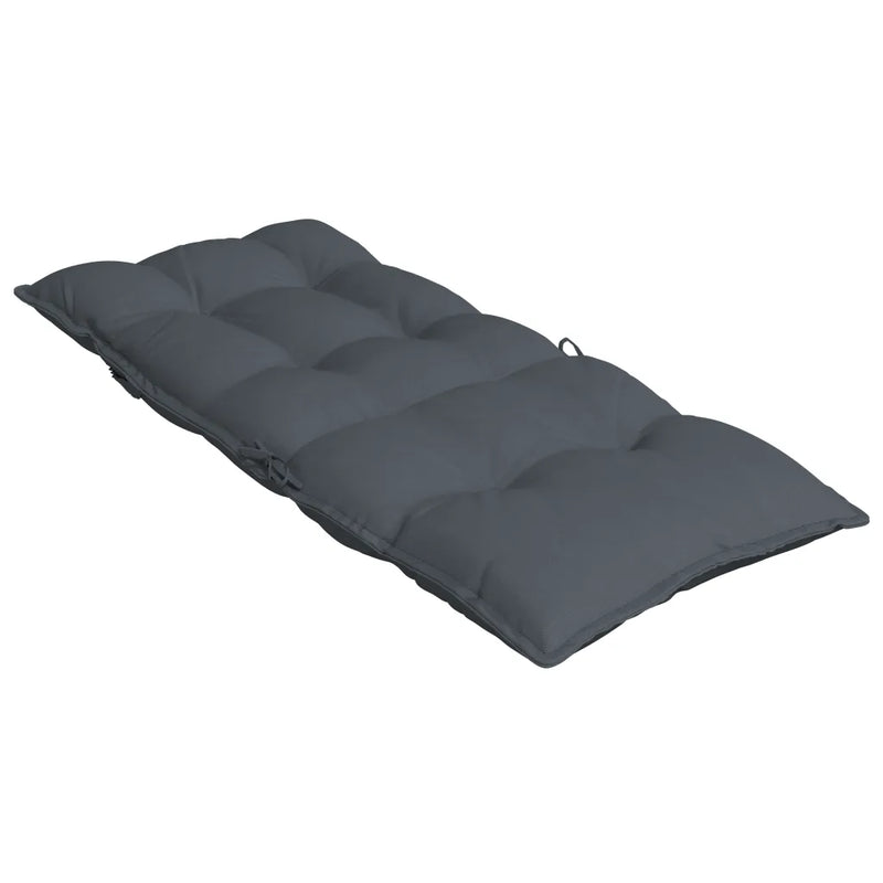 Highback Chair Cushions 2 pcs Anthracite Oxford Fabric