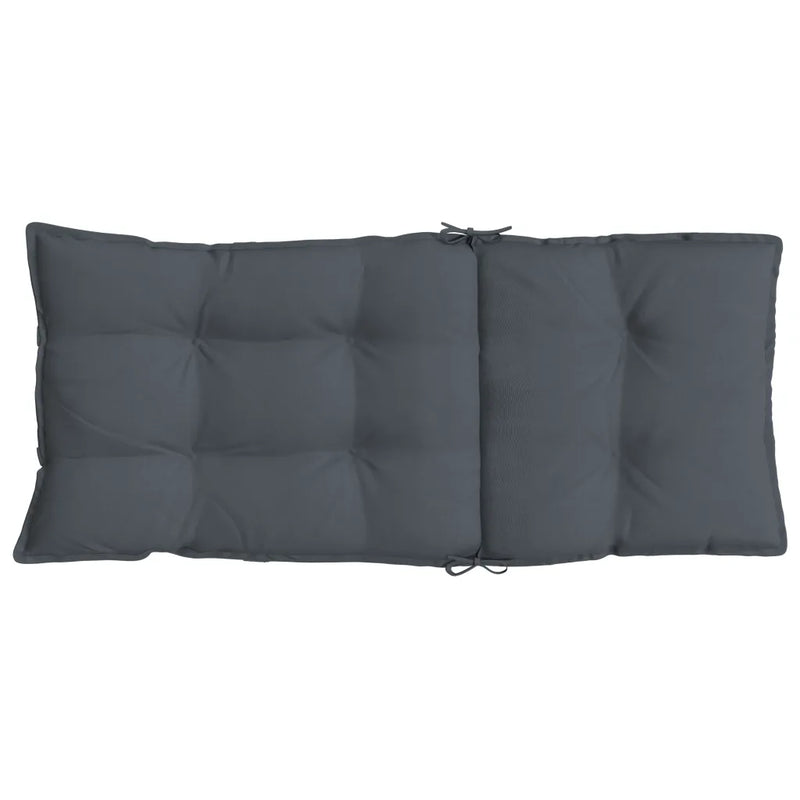 Highback Chair Cushions 2 pcs Anthracite Oxford Fabric