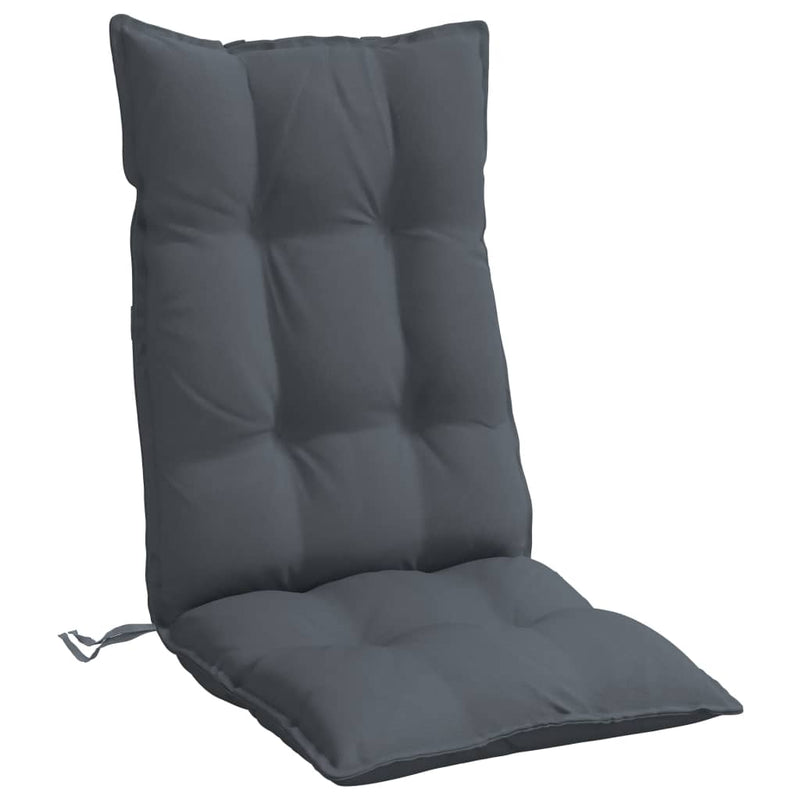 vidaXL Highback Chair Cushions 6 pcs Anthracite Oxford Fabric