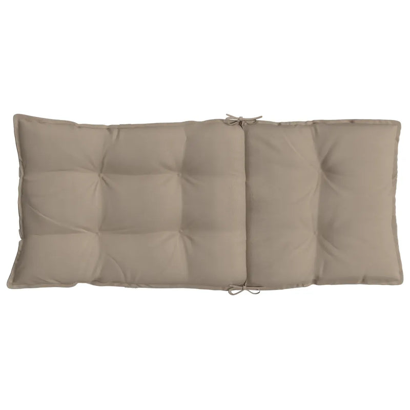 Highback Chair Cushions 4 pcs Taupe Oxford Fabric