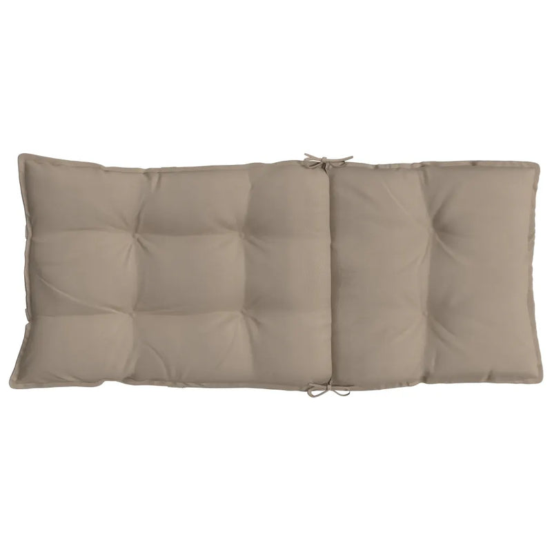 Highback Chair Cushions 6 pcs Taupe Oxford Fabric