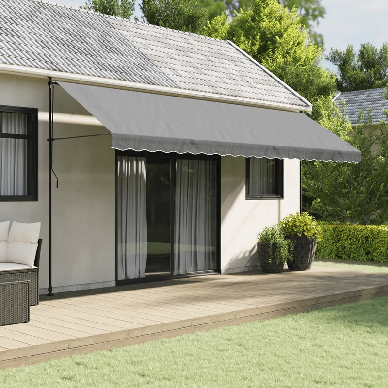 Awning Valance Replacement Anthracite Stripe 500 cm