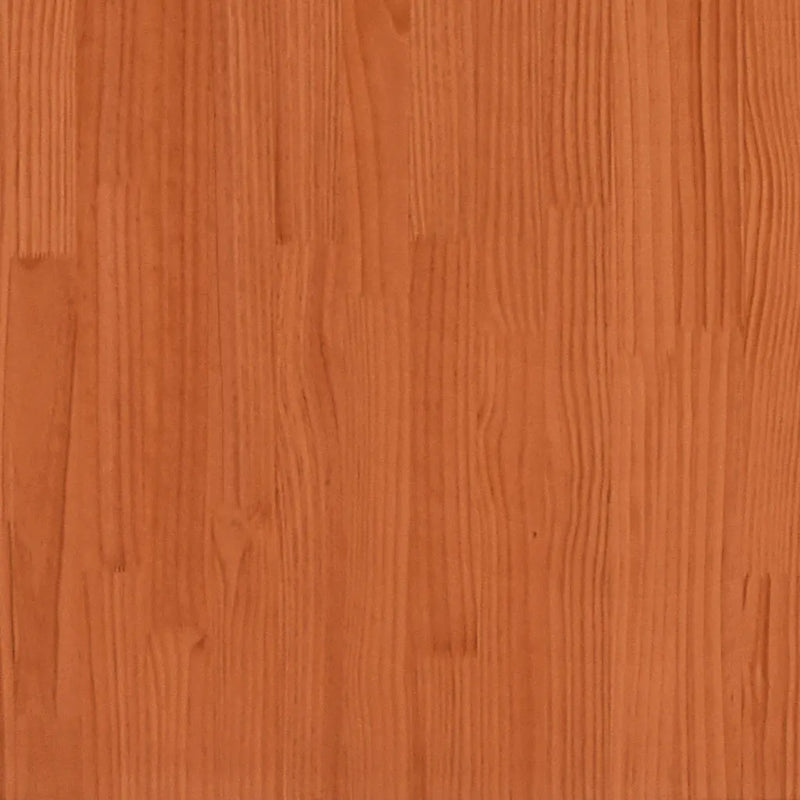 Bed Frame without Mattress Wax Brown 150x200 cm Solid Wood Pine