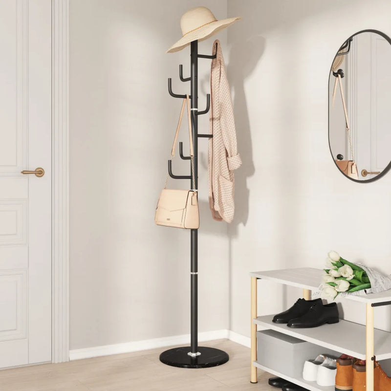 Coat Stand Black 183 cm Powder-coated Iron