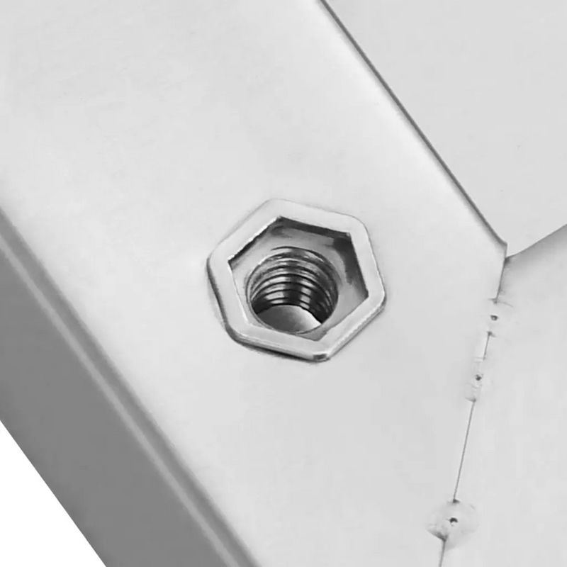 Wall Shelves 2 pcs 100x23.5 cm Silver Stainless Steel