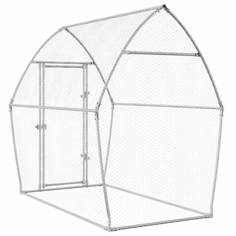 Chicken Cage Silver 200x105x182 cm Galvanised Steel