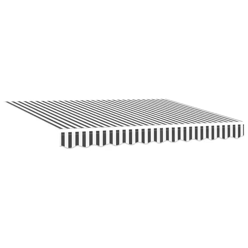 Manual Retractable Awning Anthracite&White 300x250 cm