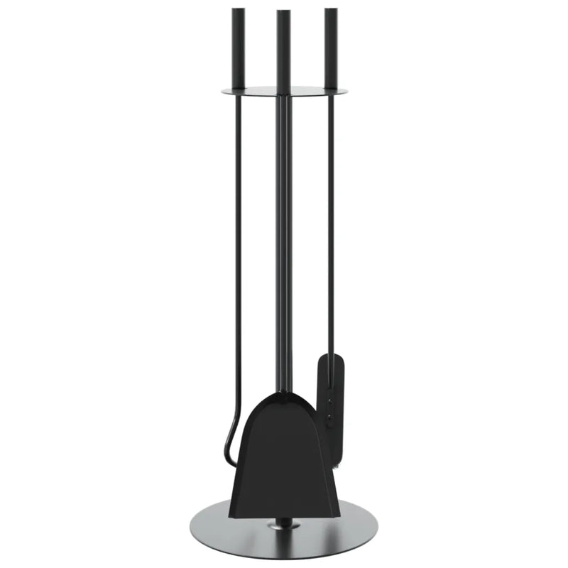 4 Piece Fireplace Tool Set 22x59 cm Steel