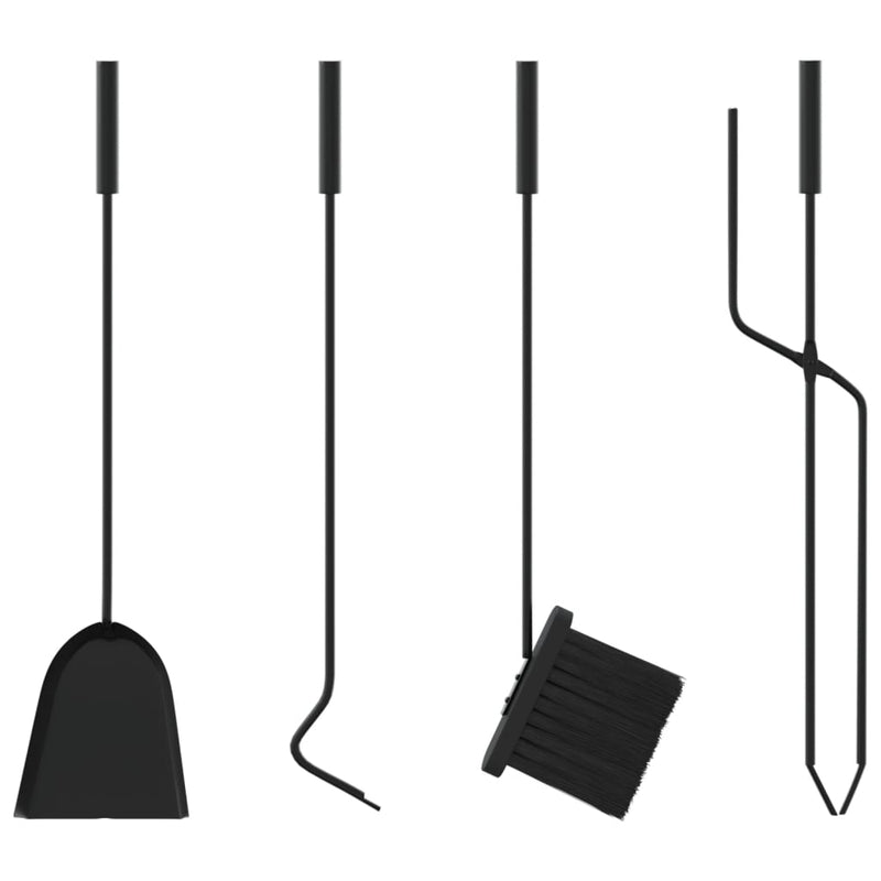 vidaXL 5 Piece Fireplace Tool Set 18x66 cm Steel
