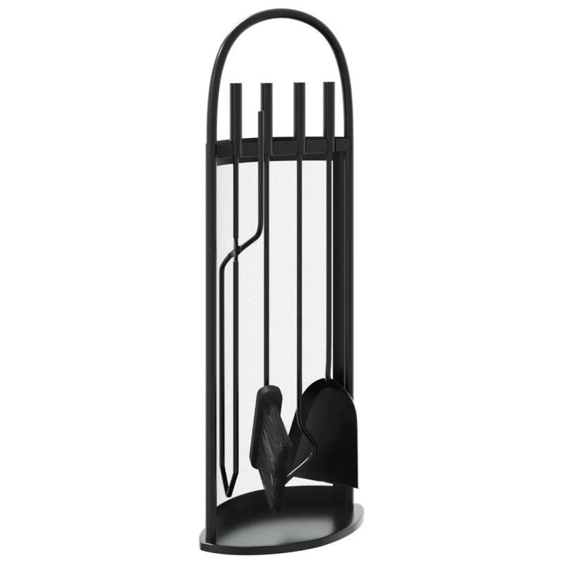 5 Piece Fireplace Tool Set 23x15x66 cm Steel