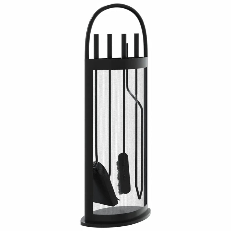 5 Piece Fireplace Tool Set 23x15x66 cm Steel