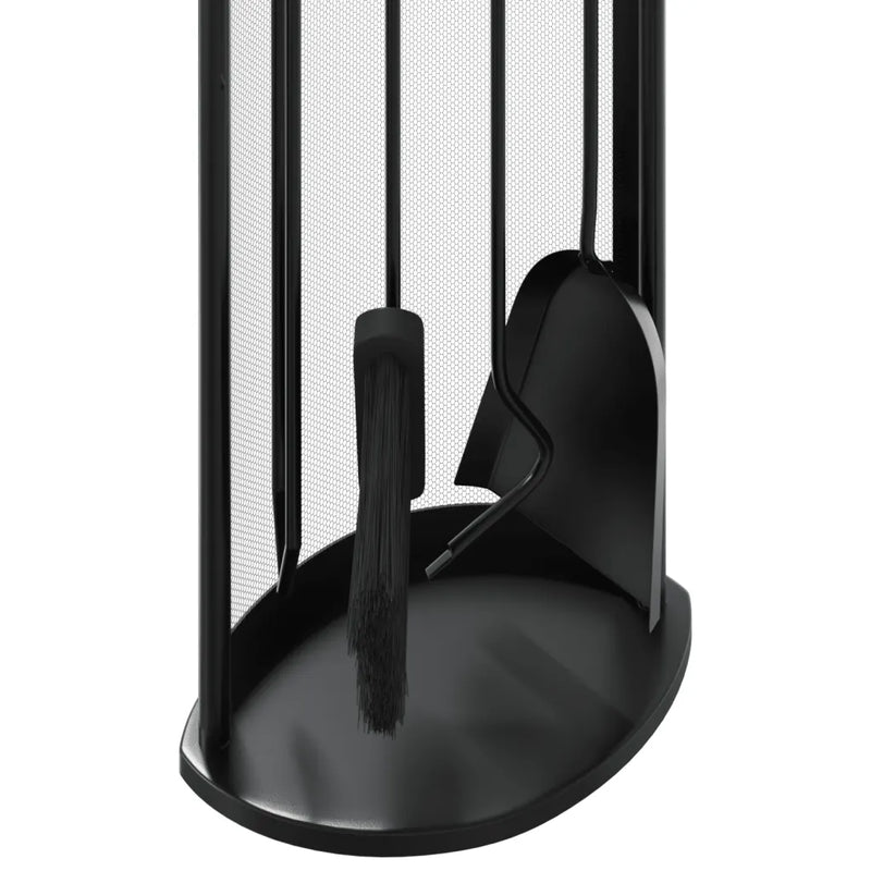 5 Piece Fireplace Tool Set 23x15x66 cm Steel