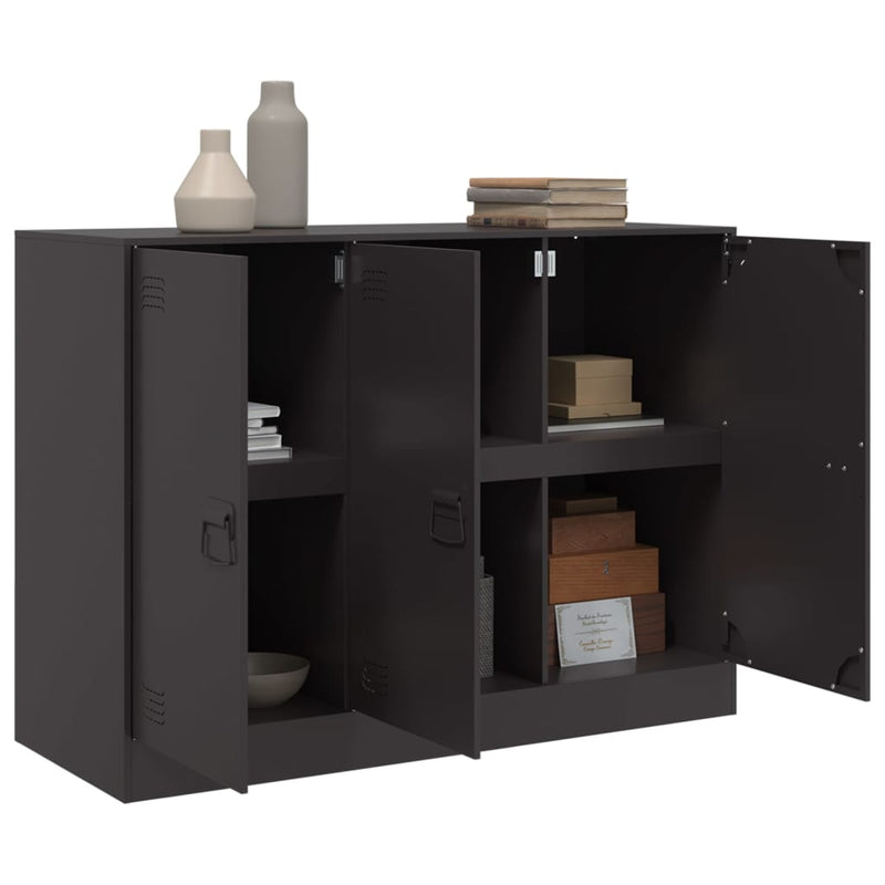 vidaXL Sideboard Black 99x39x73 cm Steel