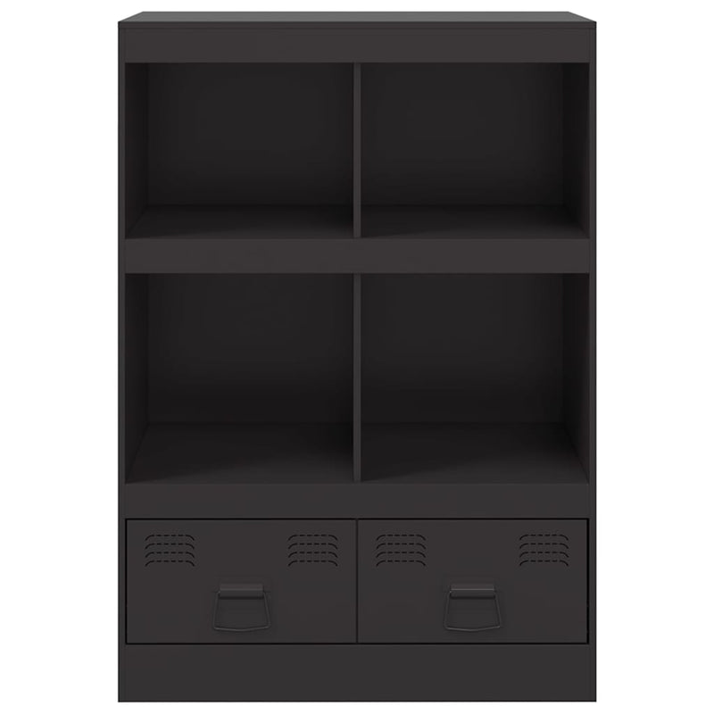 vidaXL Highboard Black 67x39x95 cm Steel