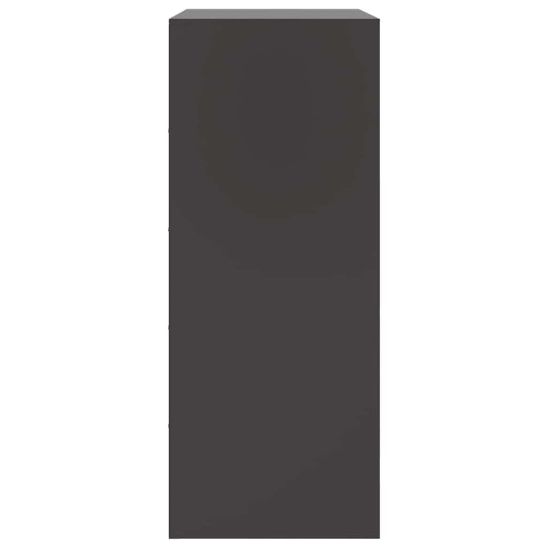 vidaXL Highboard Black 67x39x95 cm Steel