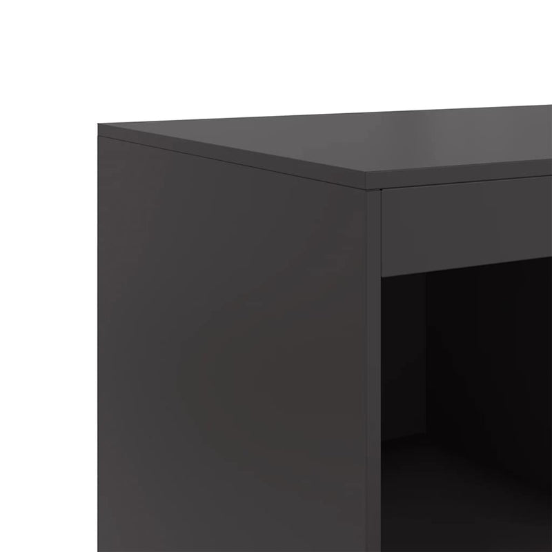 vidaXL Highboard Black 67x39x95 cm Steel