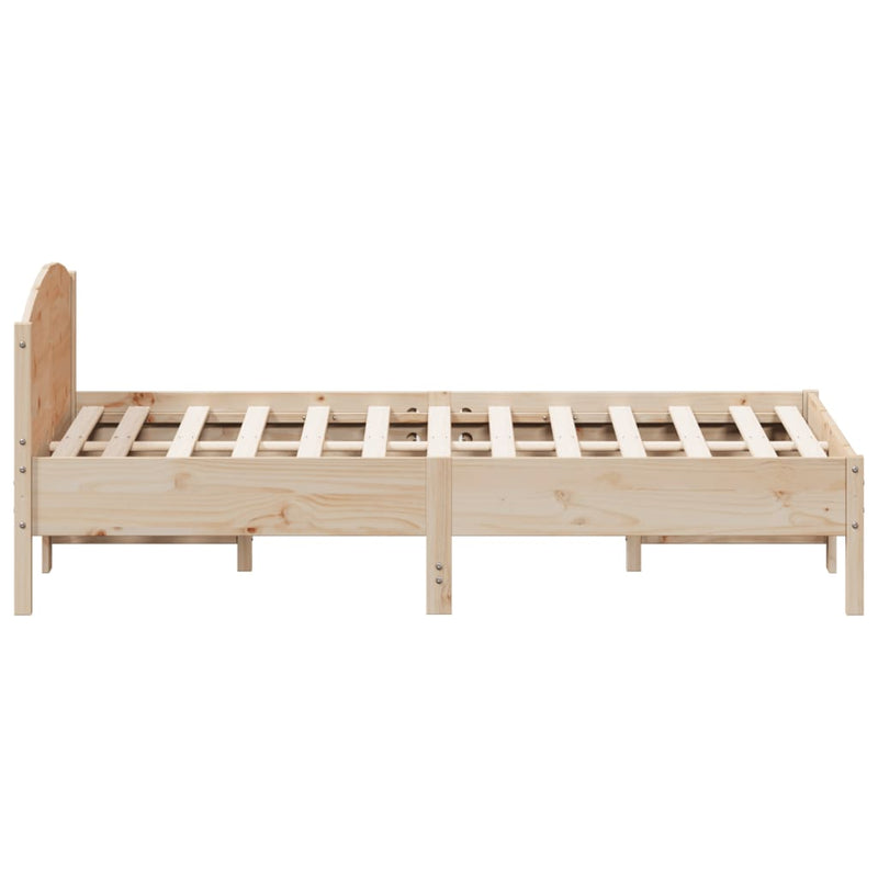 vidaXL Bed Frame without Mattress 135x190 cm Solid Wood Pine