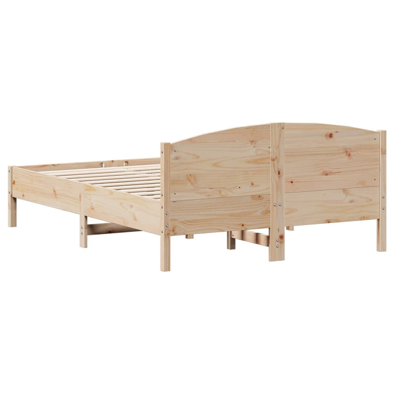 vidaXL Bed Frame without Mattress 135x190 cm Solid Wood Pine