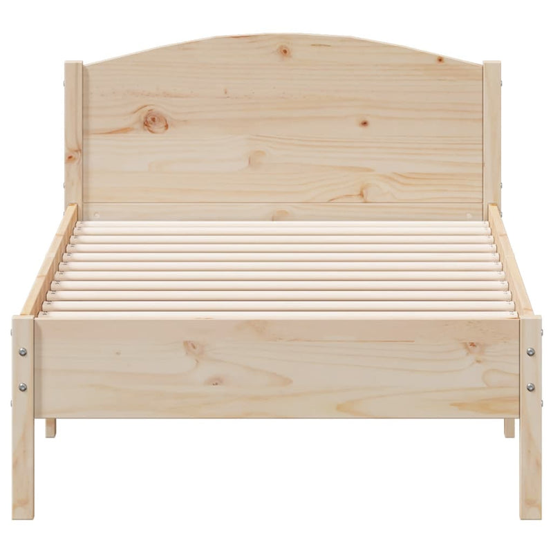 vidaXL Bed Frame without Mattress 90x190 cm Solid Wood Pine