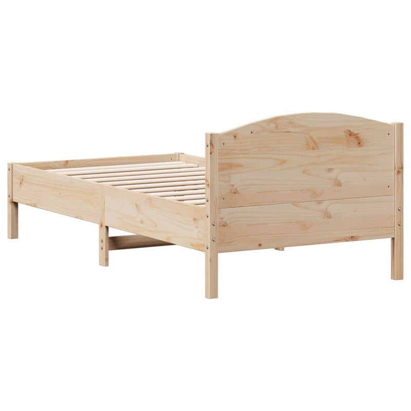 vidaXL Bed Frame without Mattress 90x190 cm Solid Wood Pine