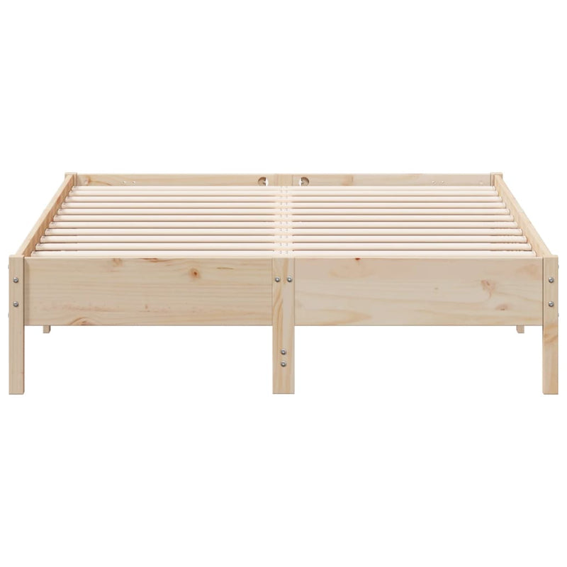 Bed Frame 150x200 cm Solid Wood Pine